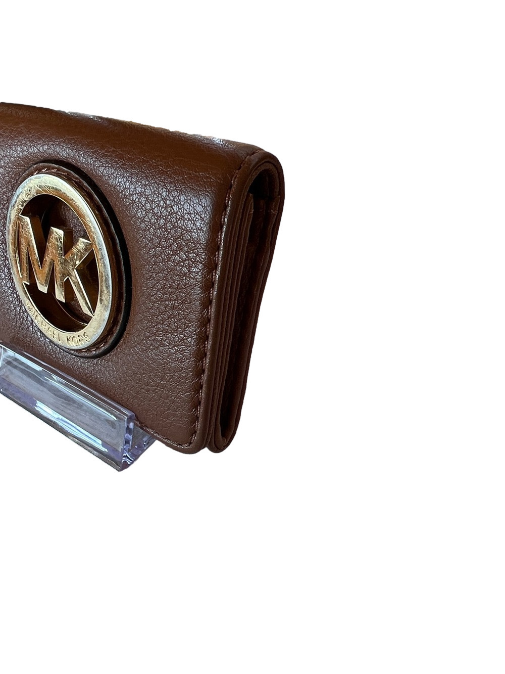 Michael Kors Fulton Brown Leather Cardholder Case - Picture 4 of 10